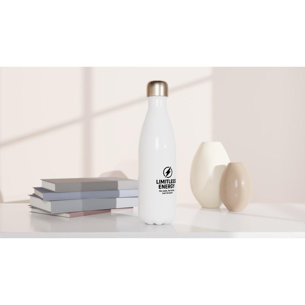 White 17oz Stainless Steel Water Bottle