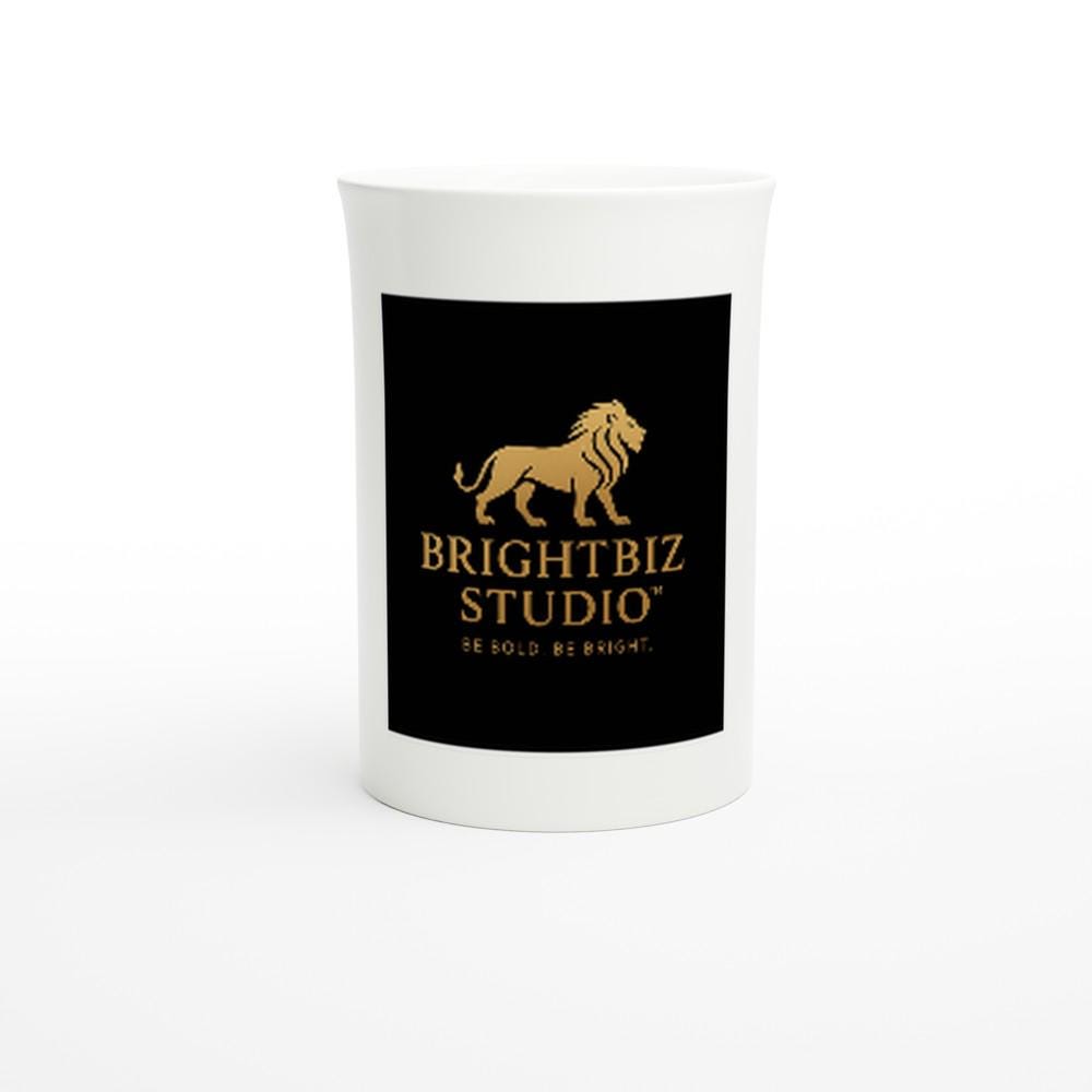 White 10oz Porcelain Slim Mug